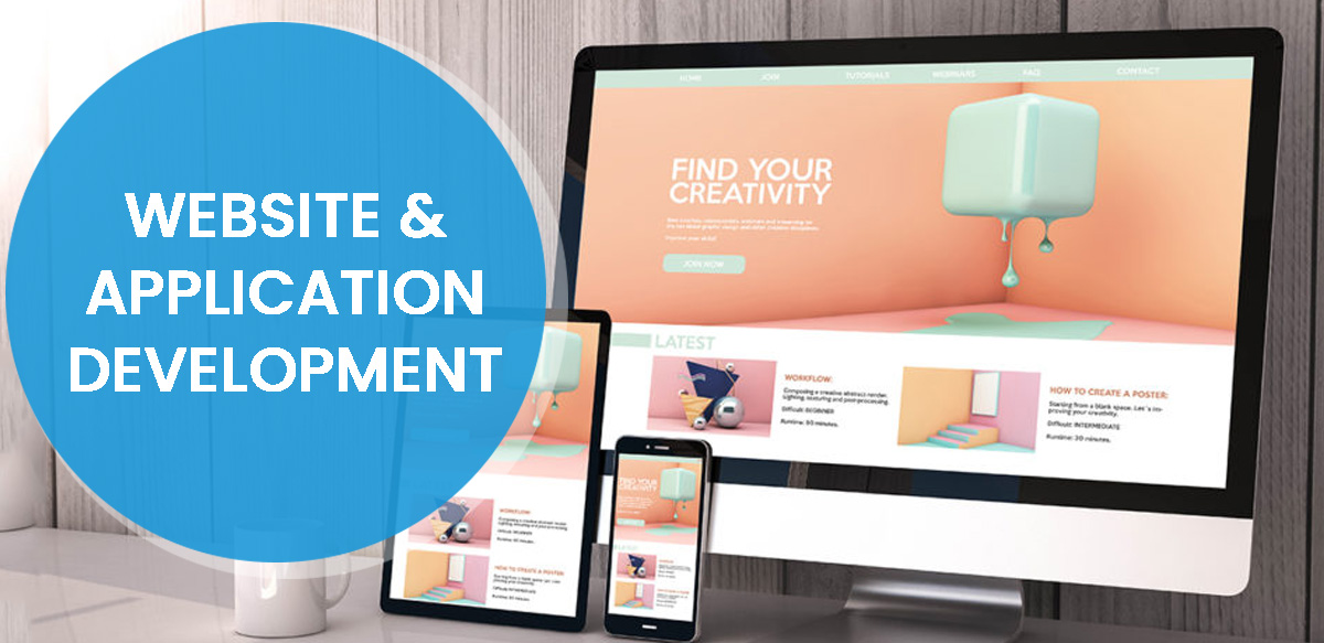 Website and application development across devices